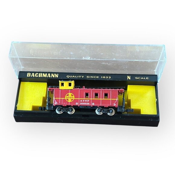 Bachmann N Scale 36" ATSF Santa Fe Steel Caboose Model Train Car 5406 - Picture 3 of 13